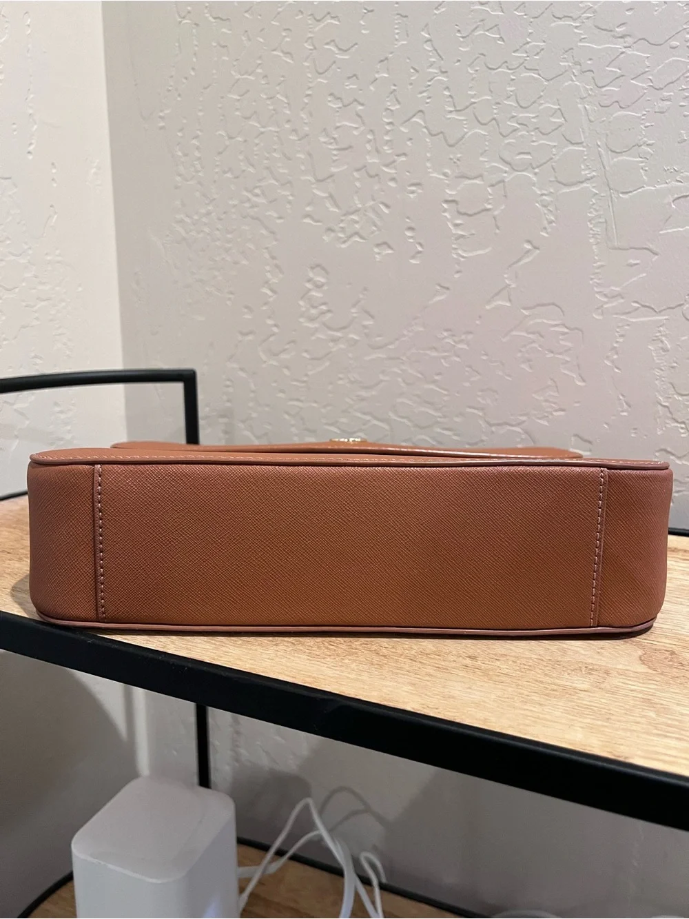 Tory Burch Leather Crossbody Bag and Zip Wallet in Saddle Tan